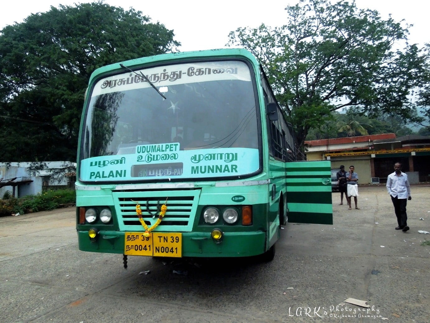 TNSTC TN 39 N 0041 Munnar to Palani Bus Timings 