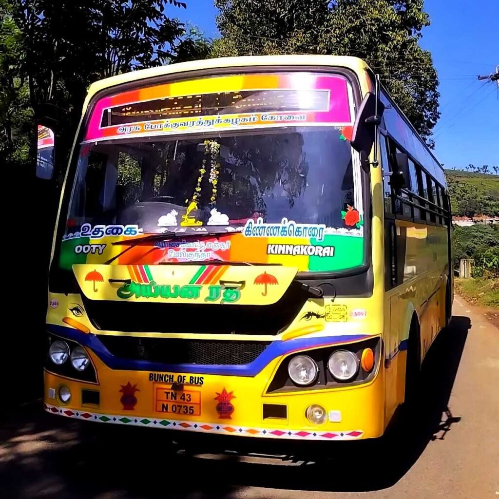Ooty to Kinnakorai Bus Timings TNSTC TN 43 N 0735