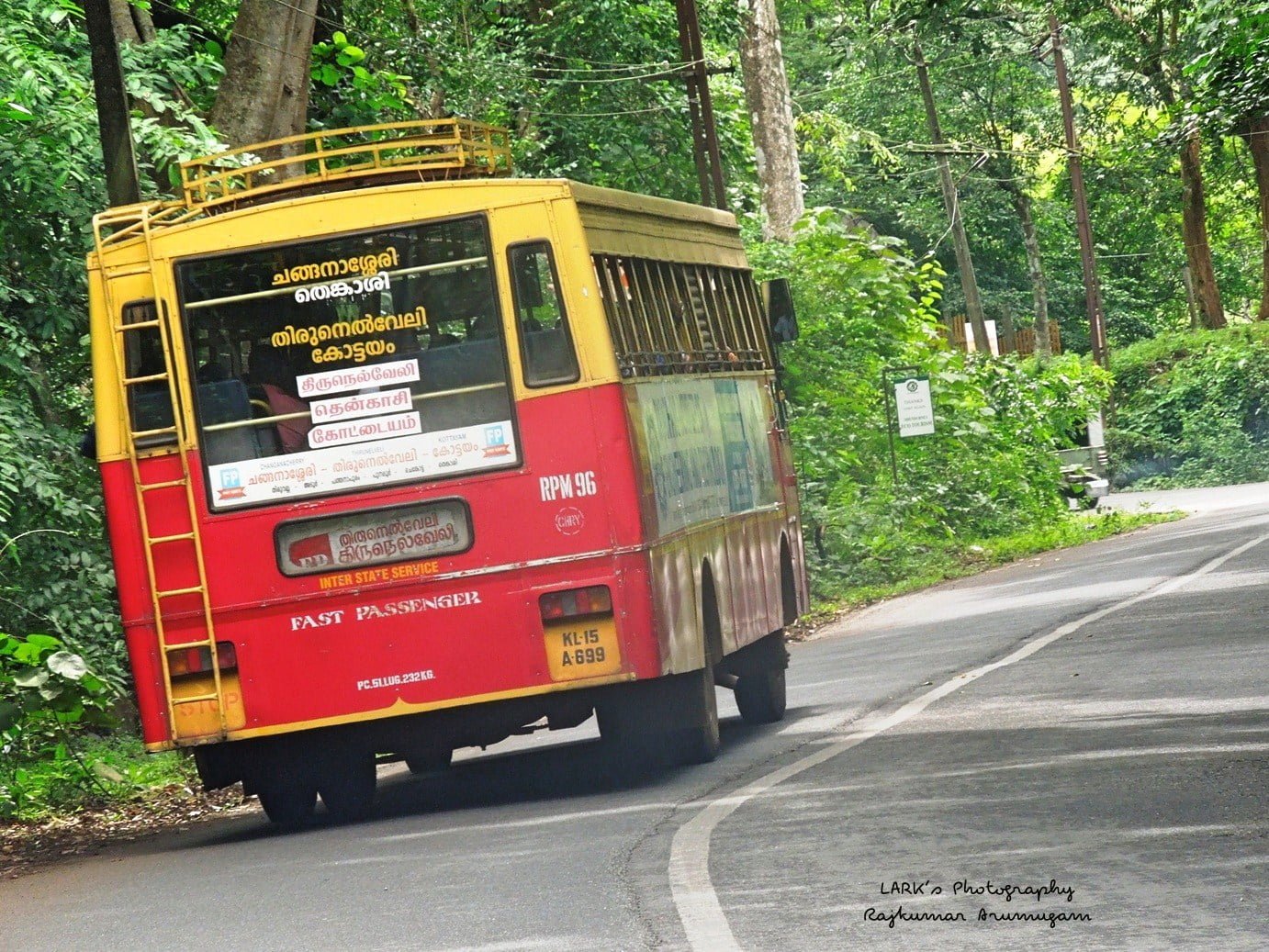 KSRTC RPM 96 Tirunelveli to Changanassery Bus Timings 