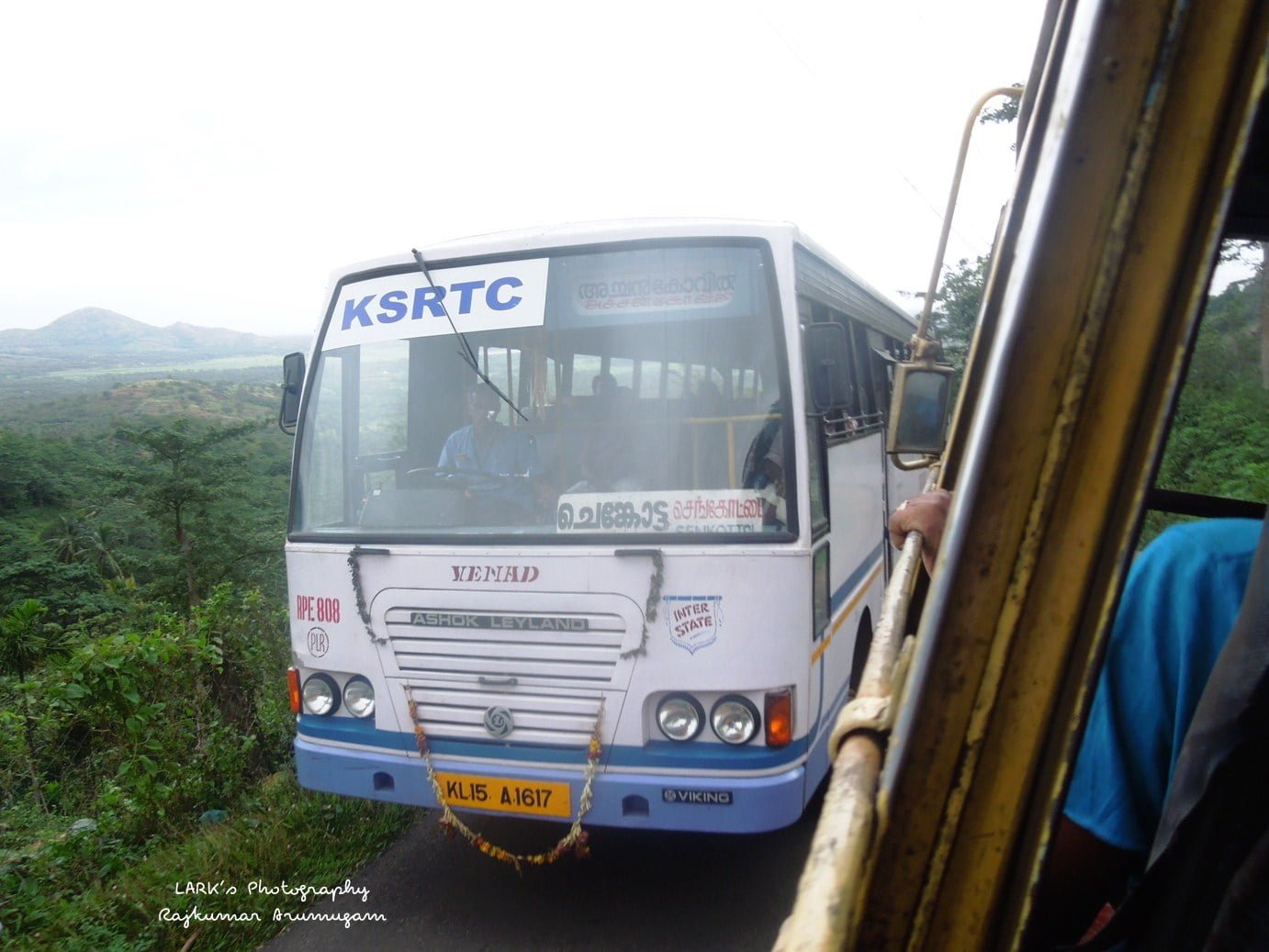 KSRTC RPE 808 Sengottai to Achankovil Bus Timings 