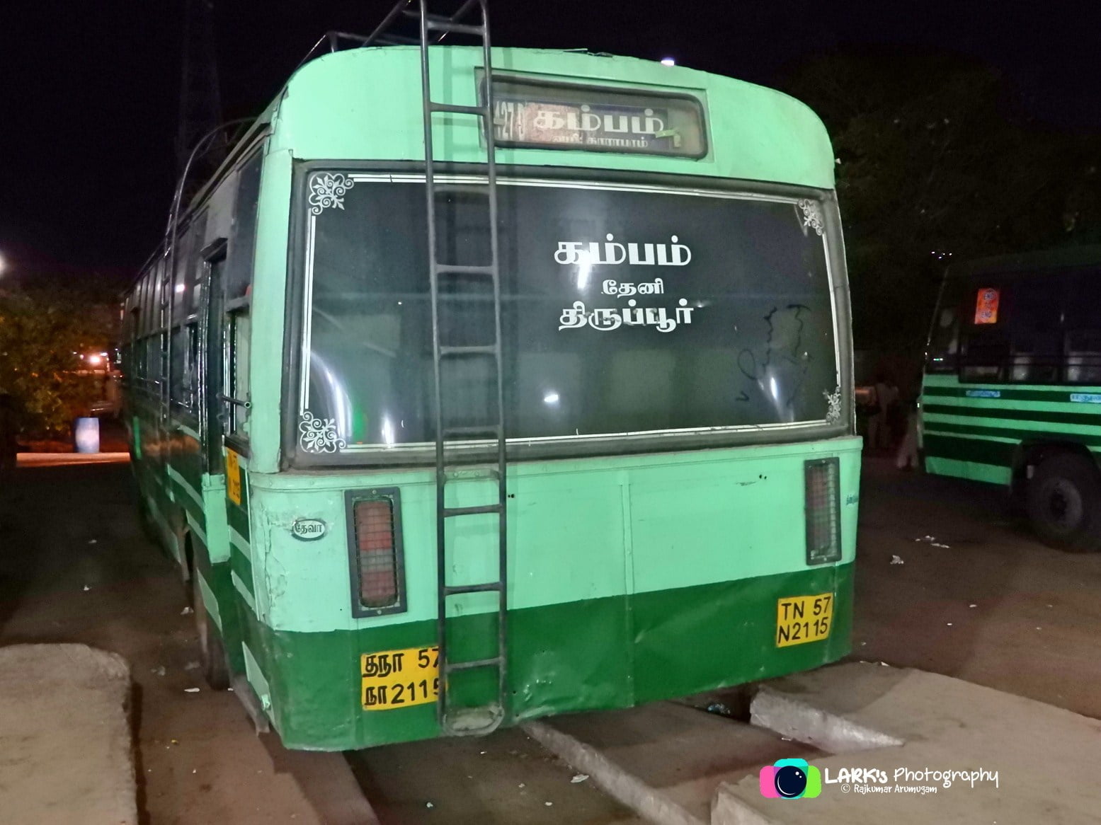 TNSTC TN 57 N 2115 Tiruppur to Cumbum Bus Timings 