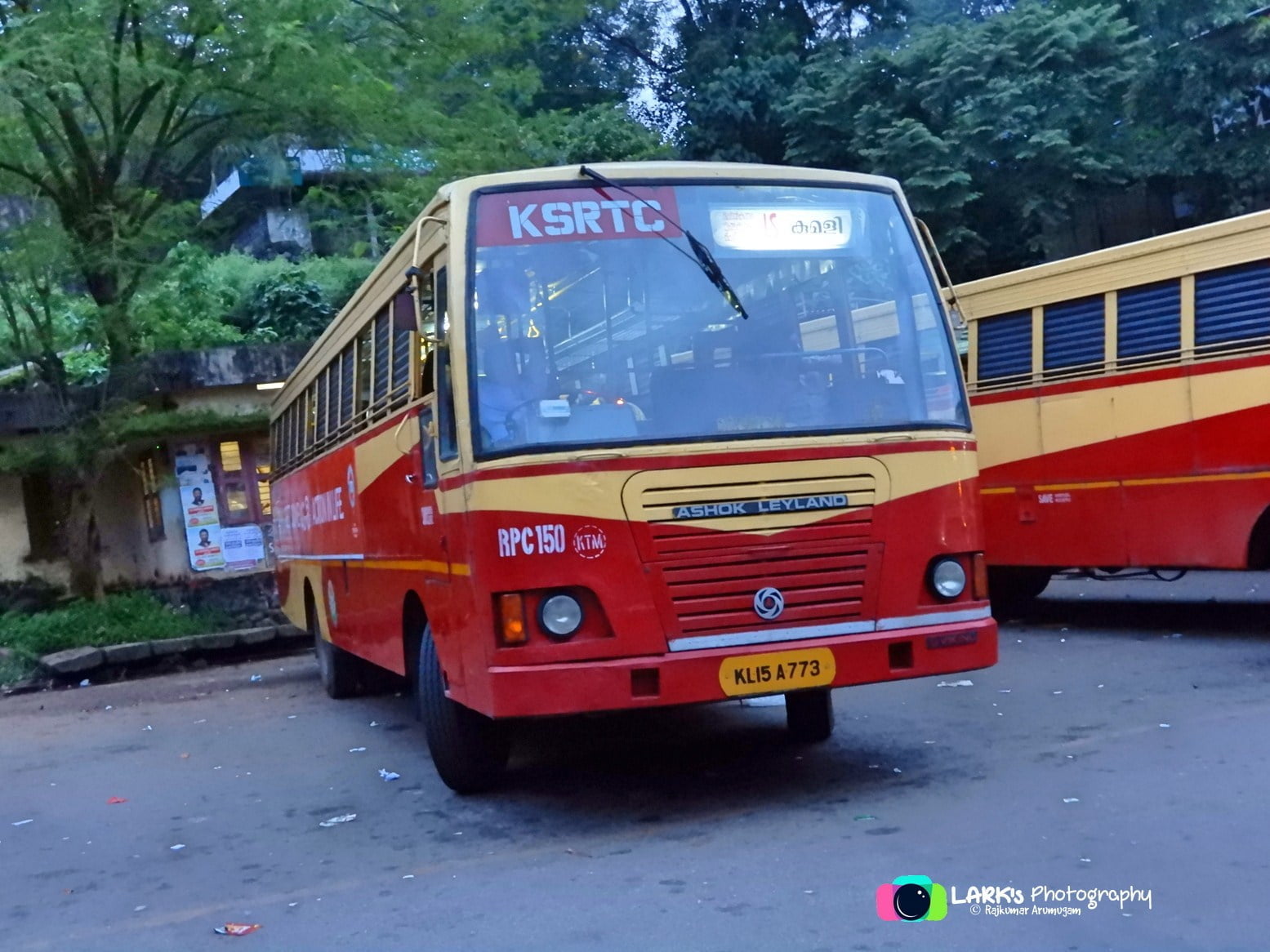 KSRTC RPC 150 Kumily to Kottayam Bus Timings 