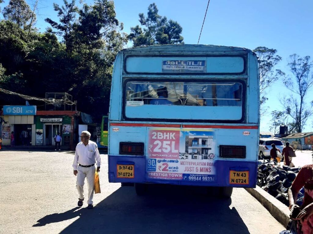 Kotagiri to Kootada Bus Timings TNSTC TN 43 N 0724