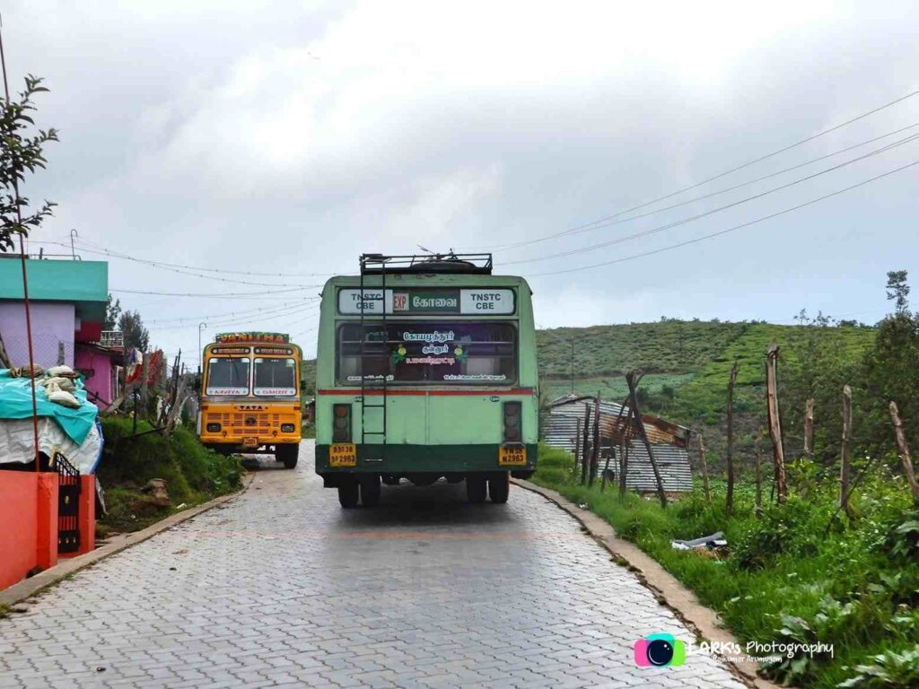 B.Manihatty to Coimbatore Bus Timings via Coonoor - TNSTC TN 38 N 2963