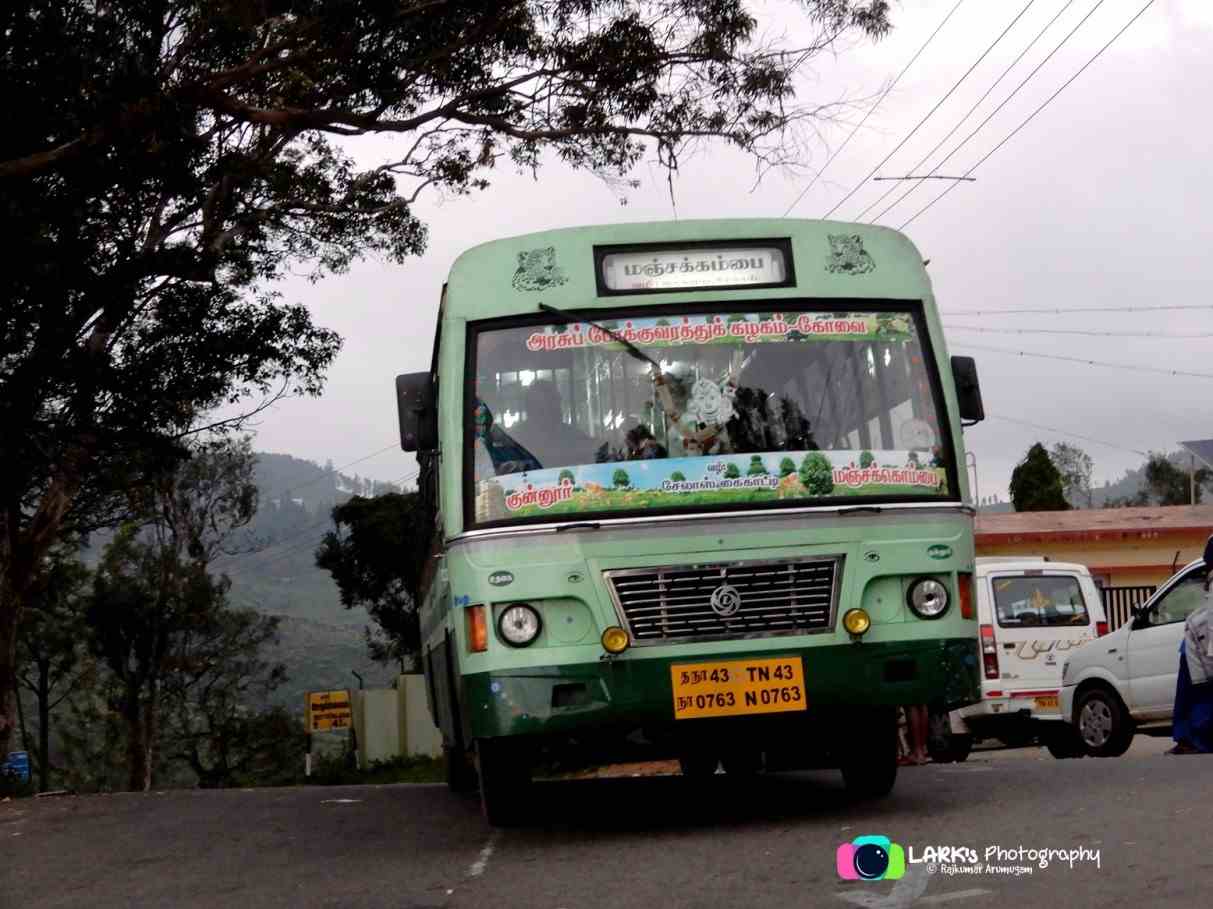 Coonoor to Manjakombai Bus Timings - TNSTC TN 43 N 0763