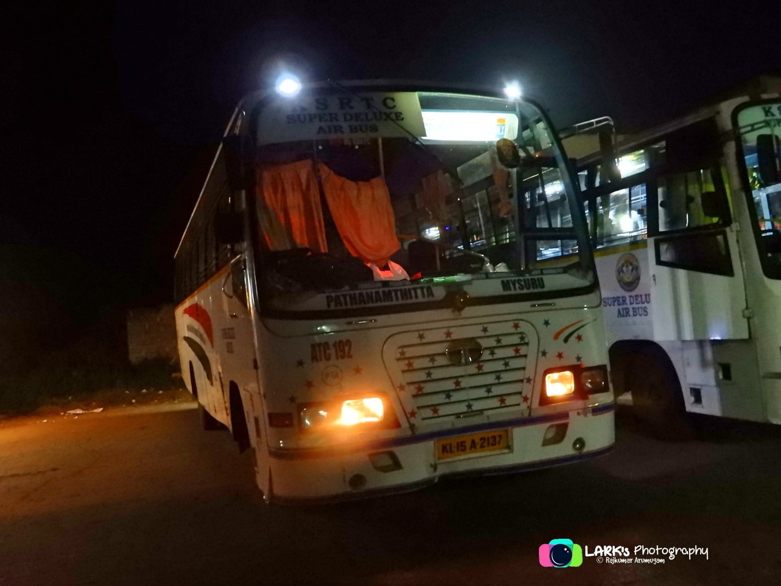 KSRTC ATC 192 Pathanamthitta to Mysore Bus Timings 