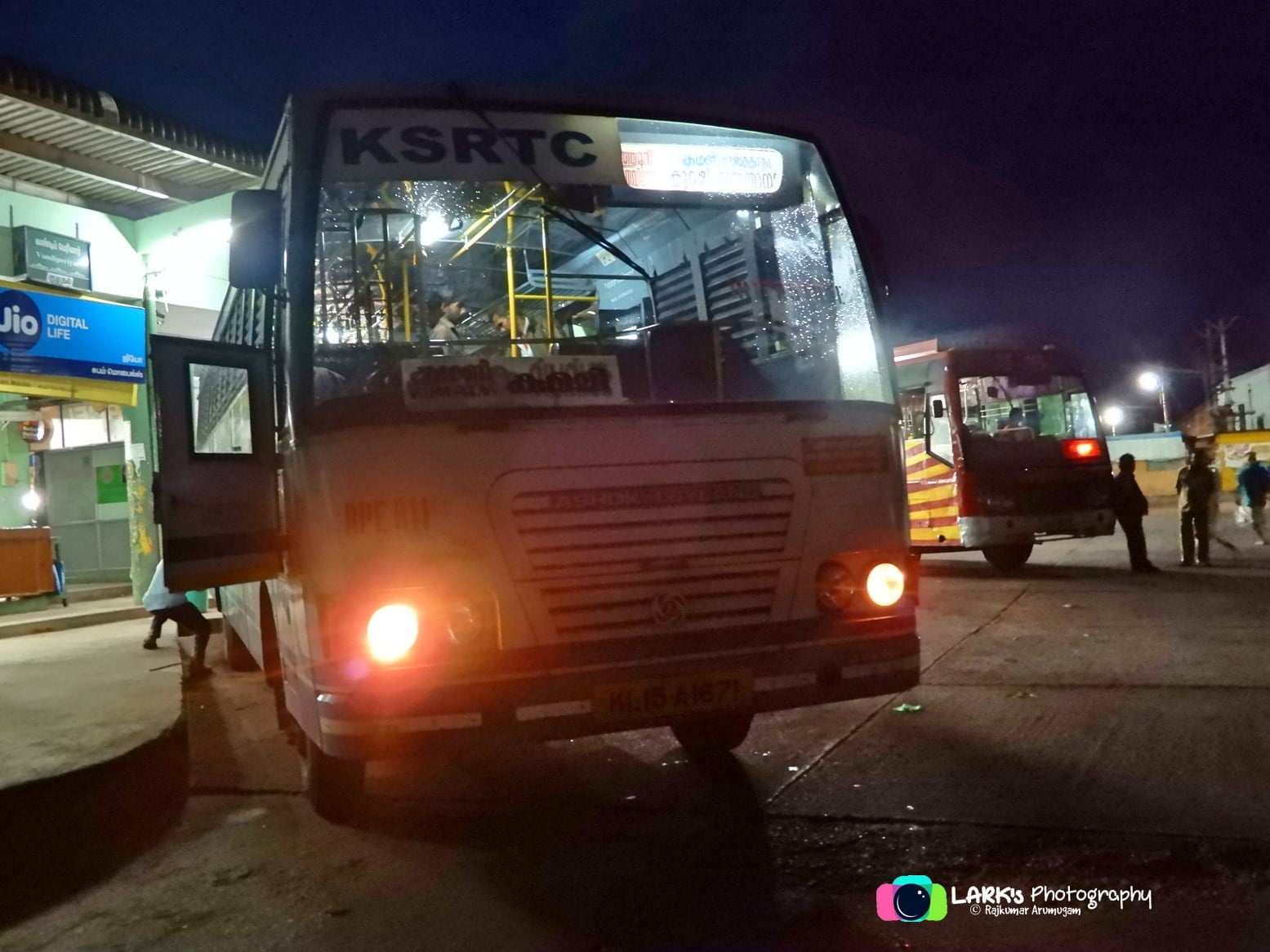 KSRTC RPE 811 Cumbum to Sasthanada Bus Timings via Kumily 