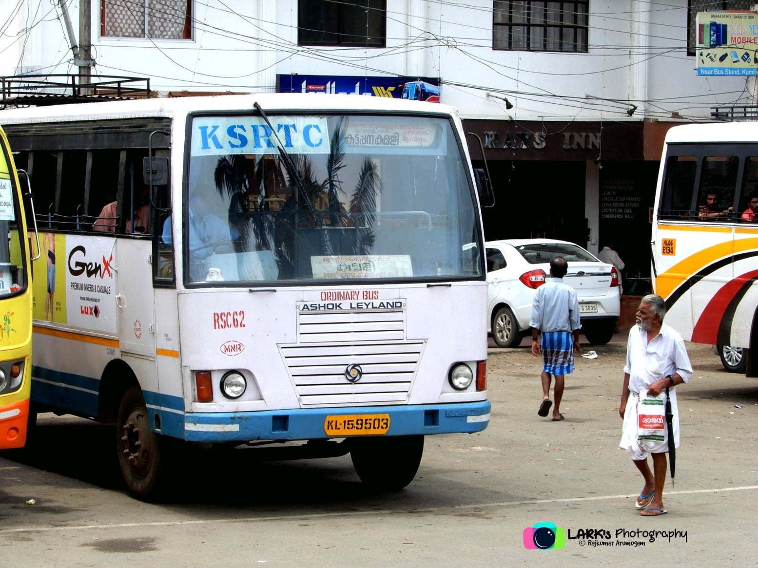 KSRTC RSC 62 Munnar to Kumily Bus Timings 