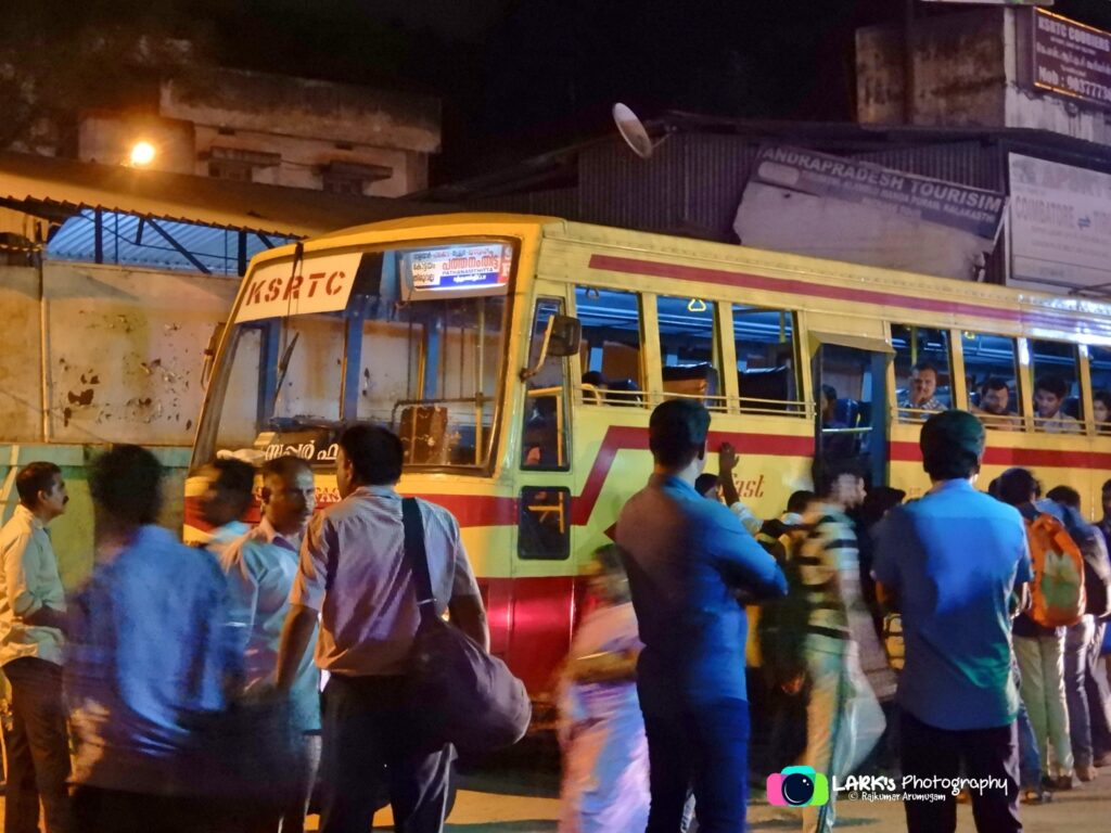 Kerala KSRTC Bus Timings from Coimbatore - Gandhipuram Bus Stand