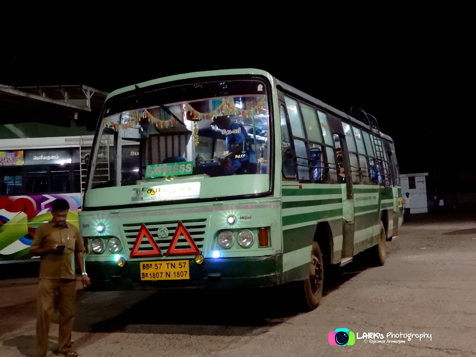 TNSTC TN 57 N 1807 Theni to Suryanelli Bus Timings