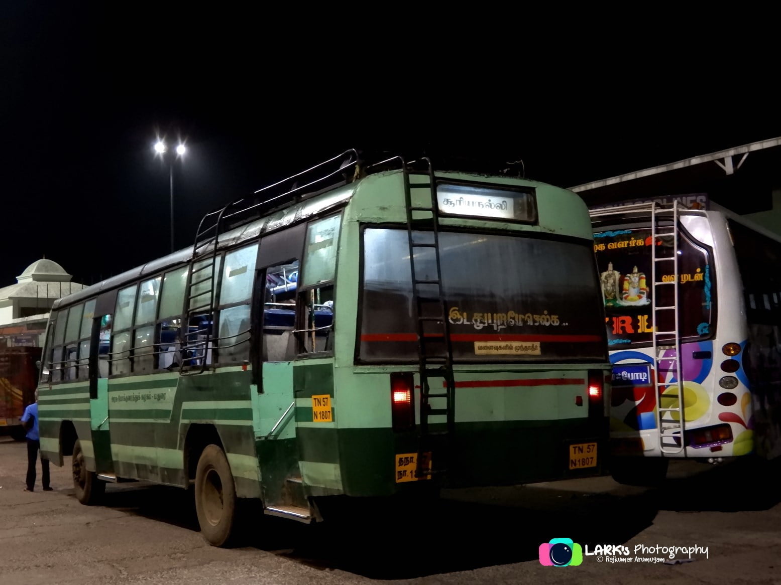 TNSTC TN 57 N 1807 Theni to Suryanelli Bus Timings