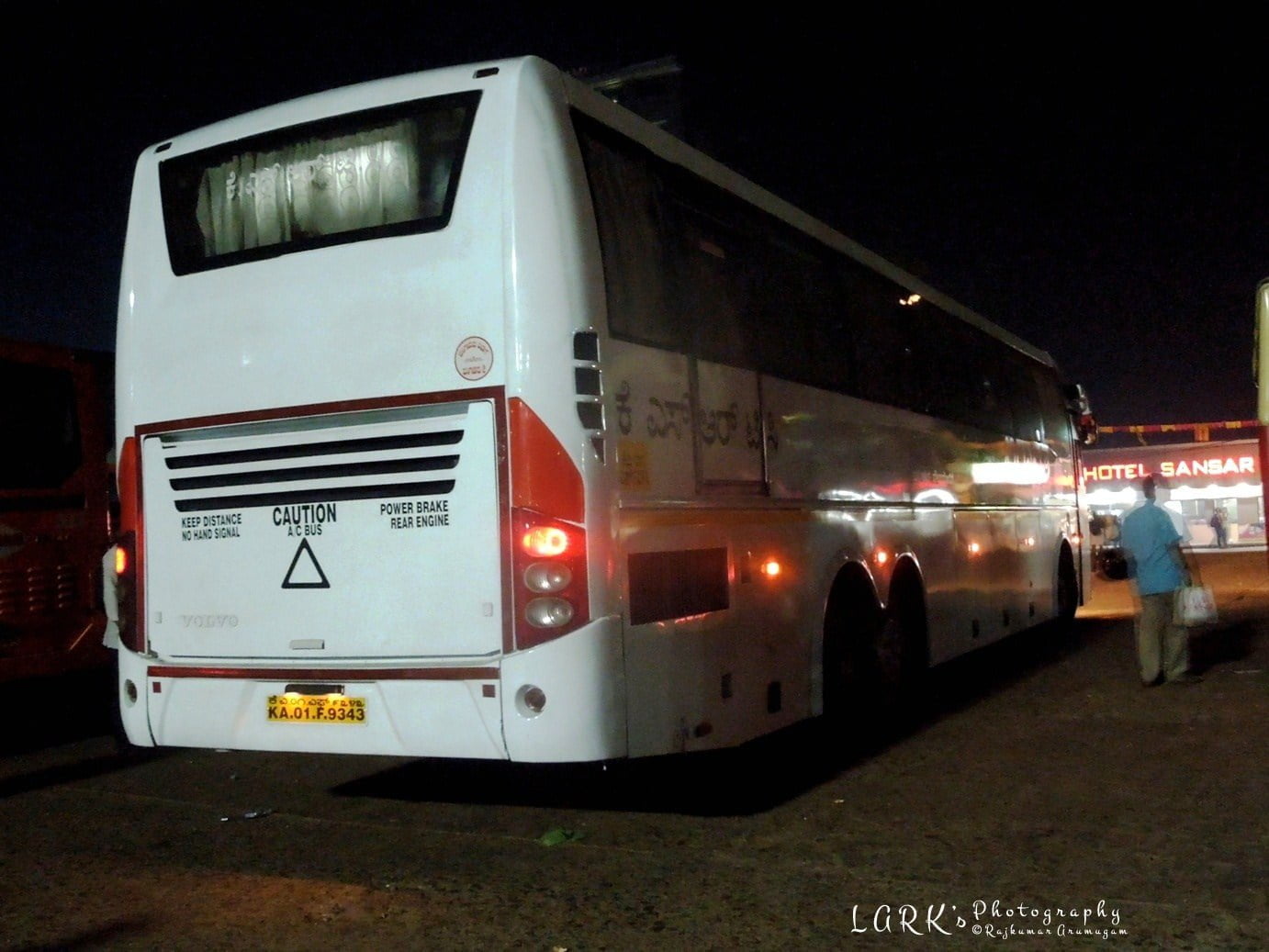 KSRTC KA 01 F 9343 Ernakulam to Mangalore Bus Timings 