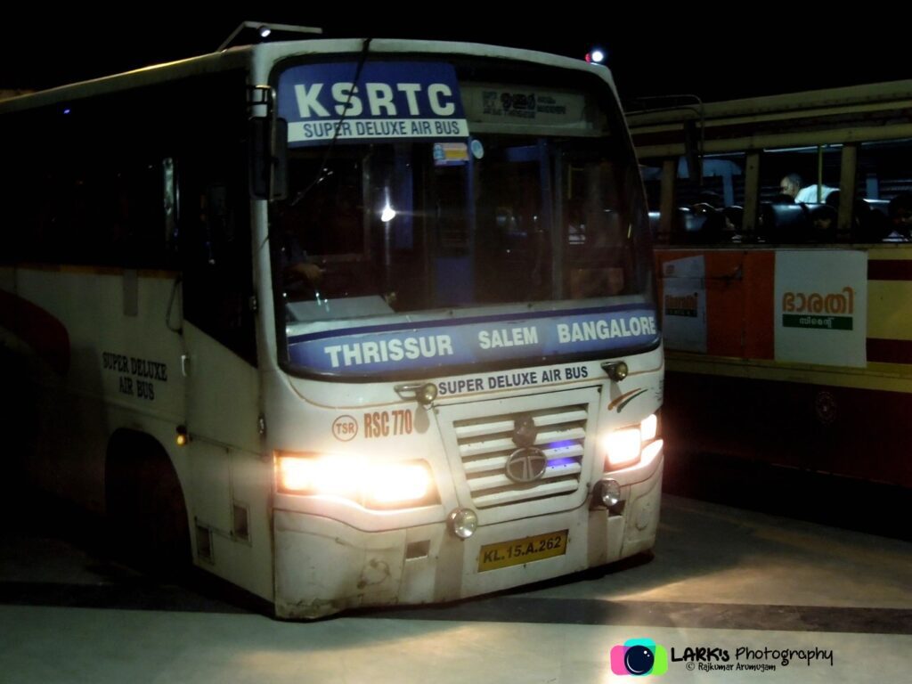 KSRTC RSC 770 Bangalore - Trissur (via Salem)