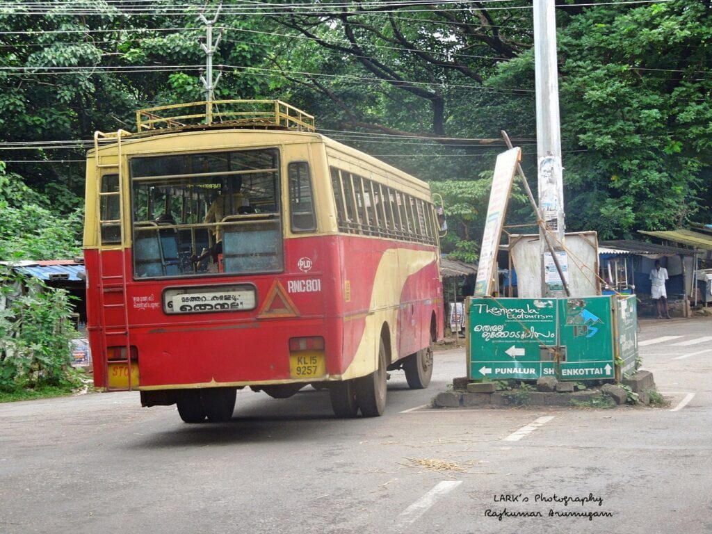 KSRTC RNC 801 Thiruvananthapuram to Thenmala Bus Timings