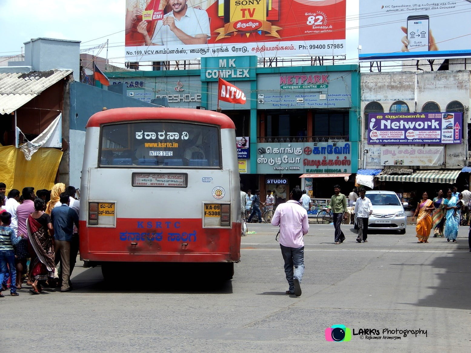 KSRTC KA-09-F-5308 Erode to Mysore Bus Timings 