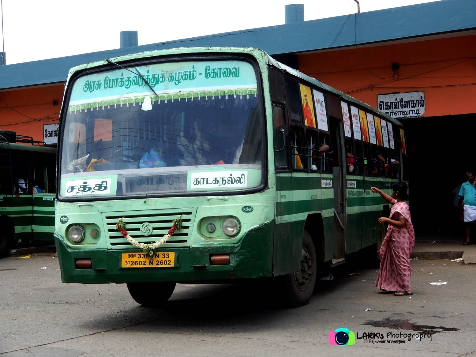 TNSTC TN 33 N 2602 Sathyamangalam to Kadaganalli Bus Timings via Kadambur 