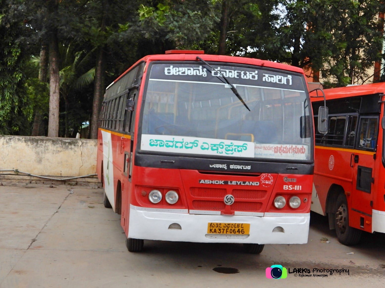 Chikkamagaluru to Gangavathi Bus Timings - KSRTC-NEKRTC KA-37-F-0646 