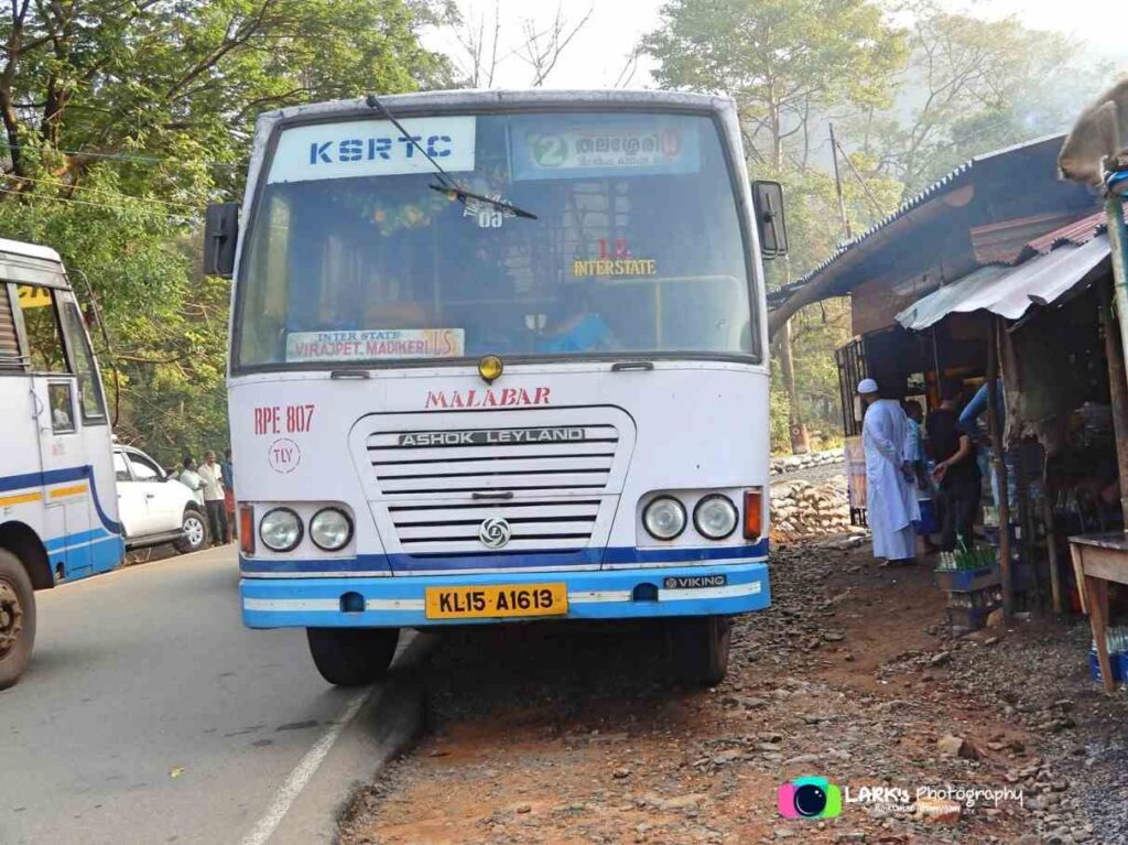 Thalassery to Madikeri Bus Timings - KSRTC Bus Schedule - RPE 807 LSO