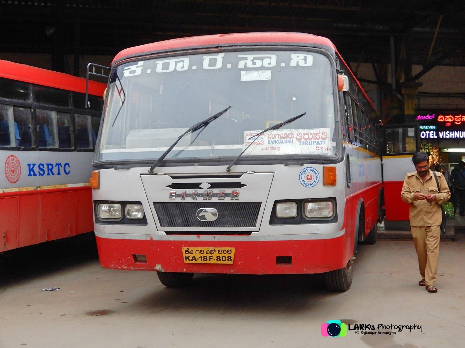KSRTC KA-18-F-0808 Chikkamagaluru to Tirupathi Bus Timings