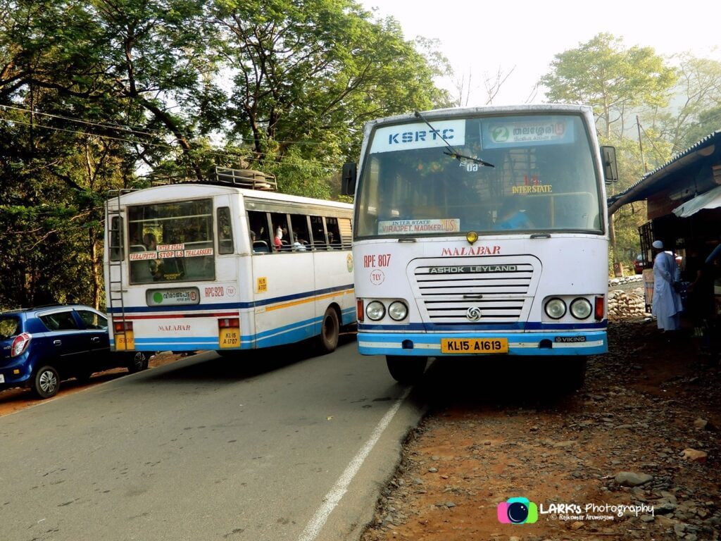 KSRTC RPE 807 Thalassery - Madikeri & RPC 920 Thalassery - Virajpet