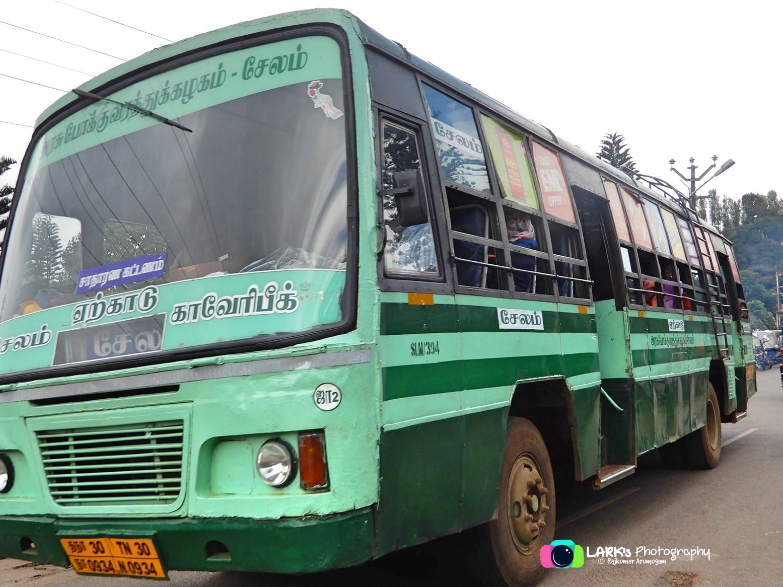 TNSTC TN 30 N 0934 Salem to Cauvery Peak Bus Timings 