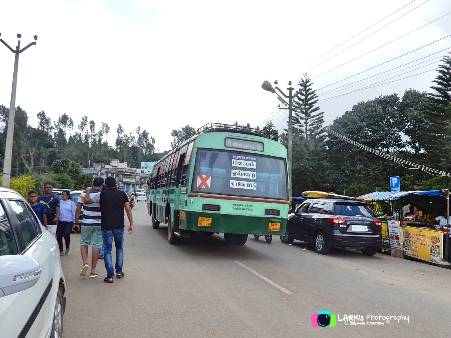 TNSTC TN 30 N 0934 Salem to Cauvery Peak Bus Timings 