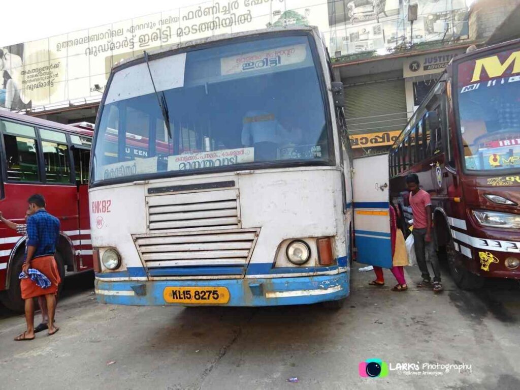 Iritty to Kalpetta Bus Timings via Mananthavady - KSRTC RNK 82