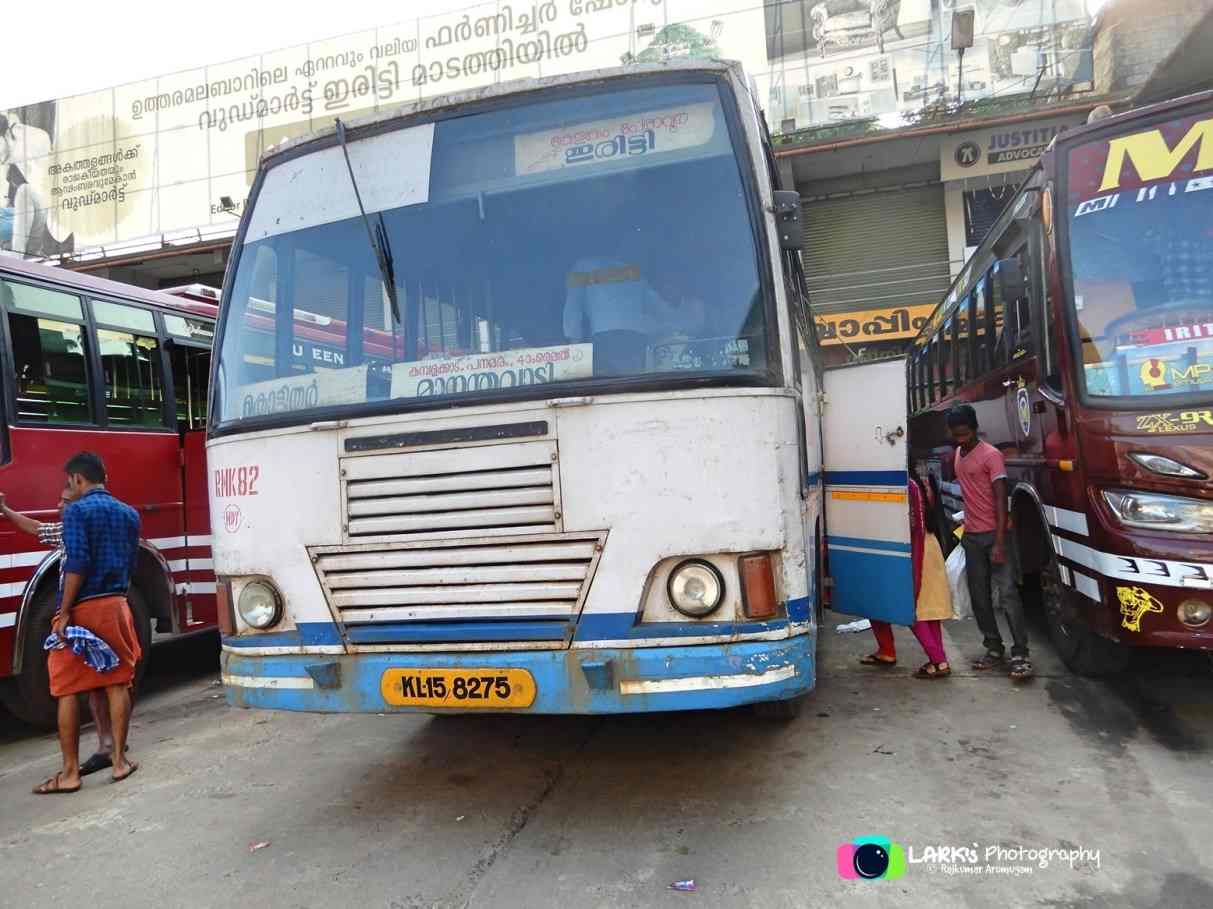 Iritty to Kalpetta Bus Timings via Mananthavady - KSRTC RNK 82