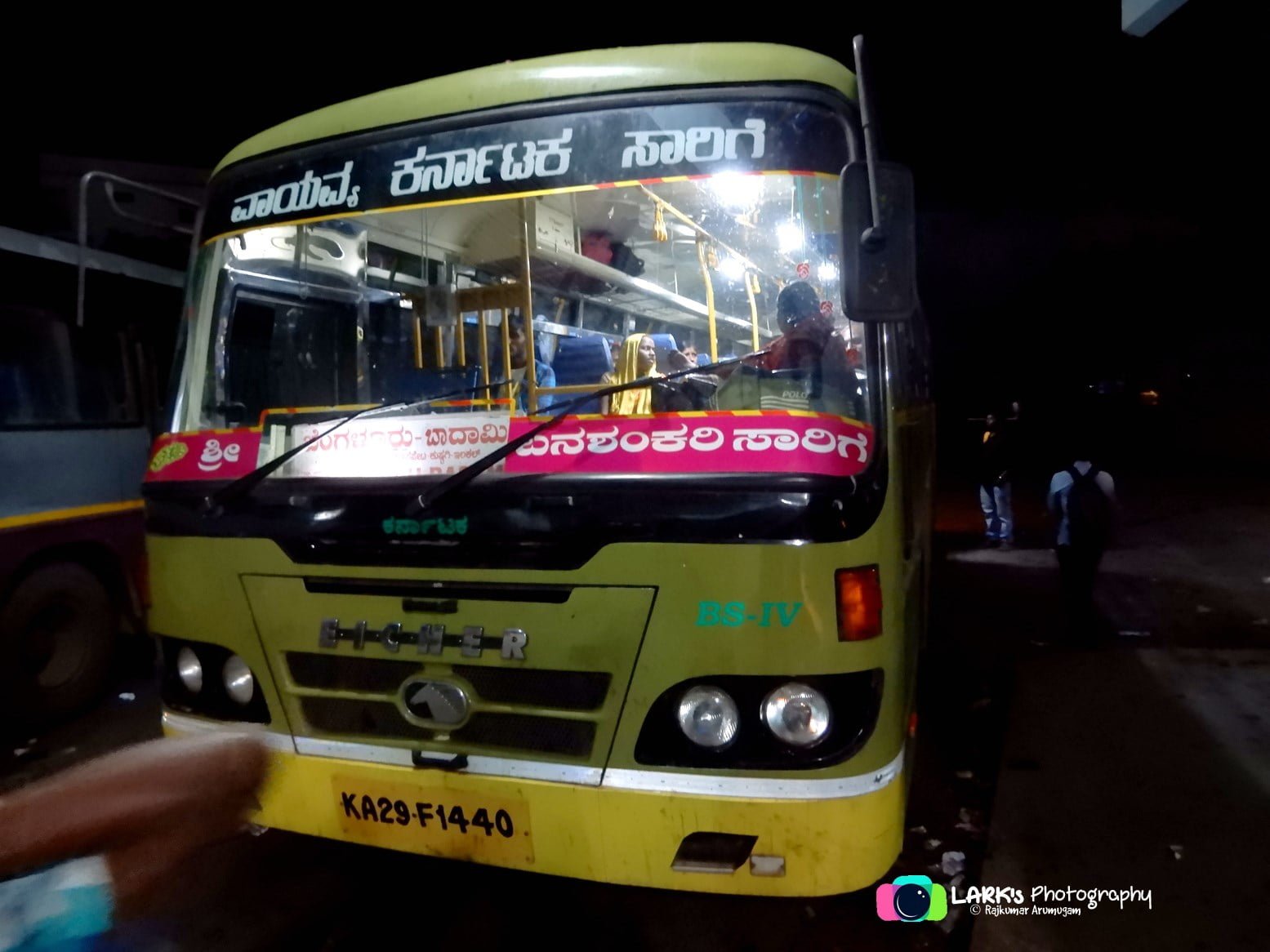 KSRTC - NWKRTC KA-29-F-1440 Bangalore to Badami Bus Timings 