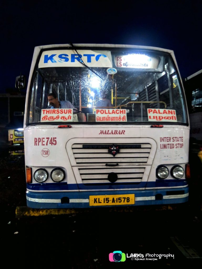 KSRTC [RPE745] | Ernakulam - Thrissur - Palani | Bus Timings