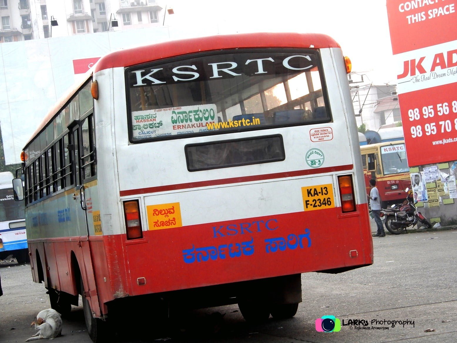 KSRTC KA-13-F-2346 Hassan to Ernakulam Bus Timings 