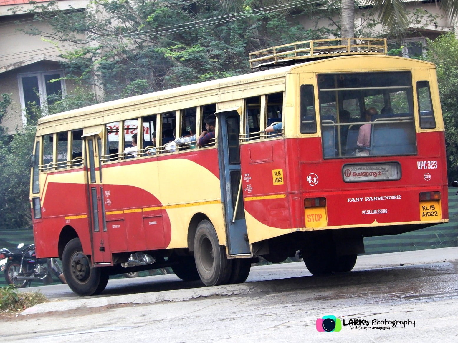KSRTC RPC 323 Guruvayur to Chengannur Bus Timings 