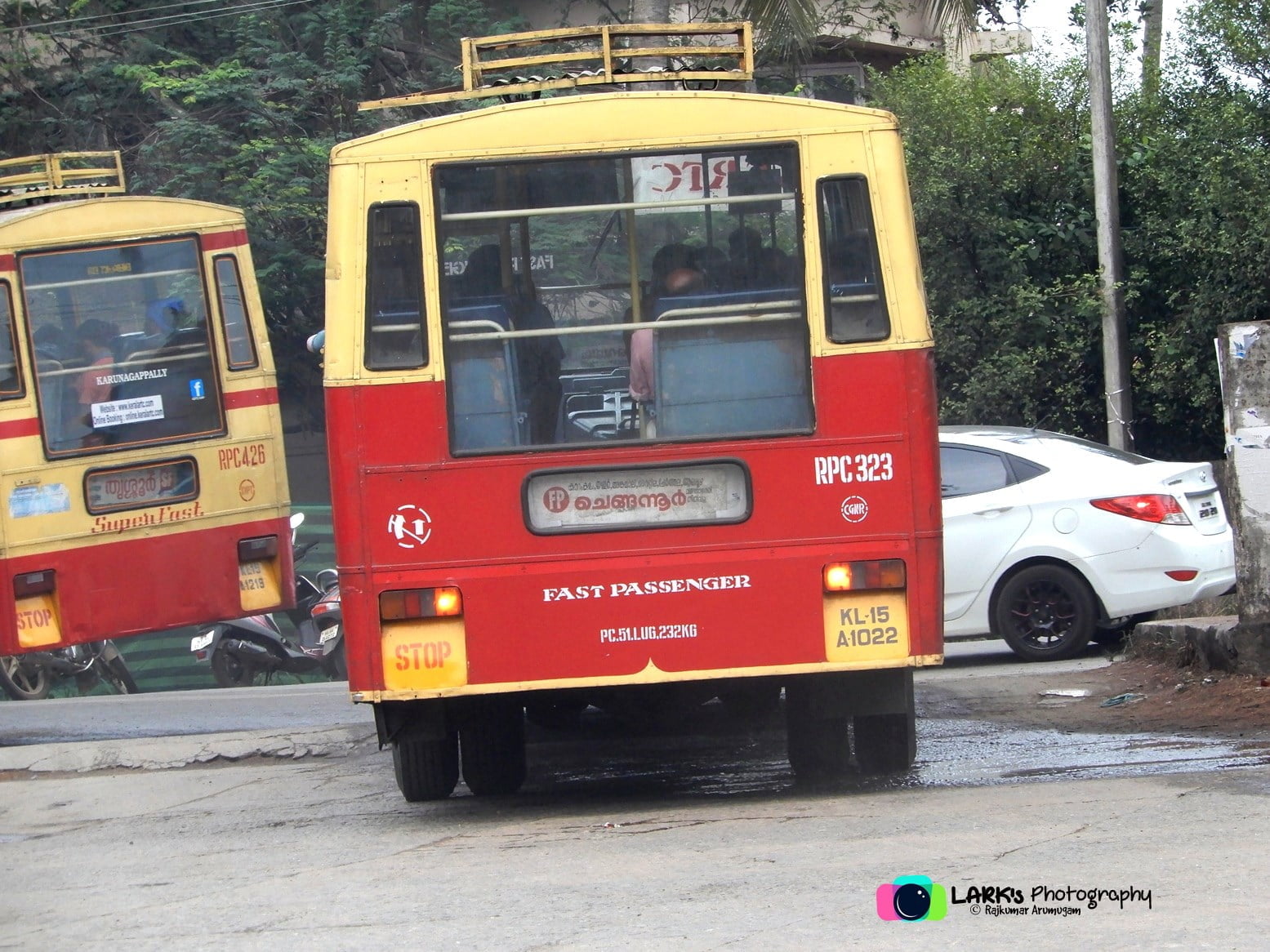 KSRTC RPC 323 Guruvayur to Chengannur Bus Timings 