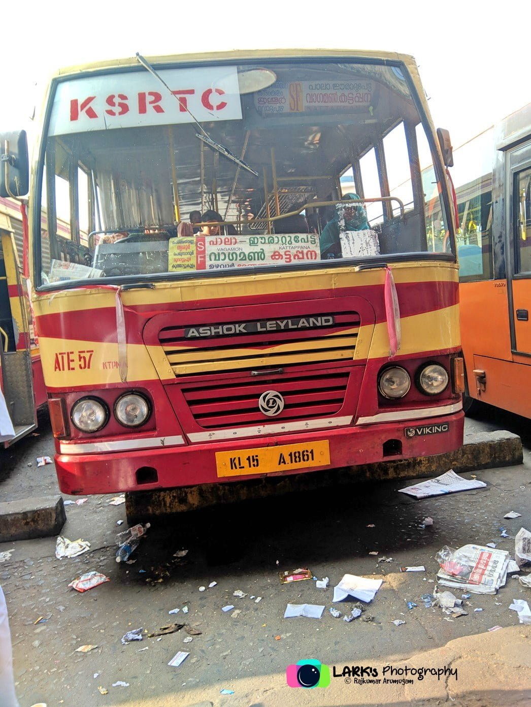 KSRTC ATE 57 Kattappana to Anakkampoyil Bus Timings 