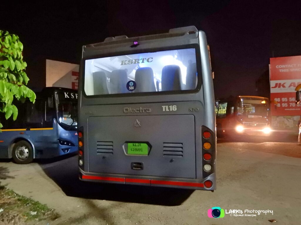 KSRTC e-Bus TL 16 Ernakulam - Thiruvananthapuram