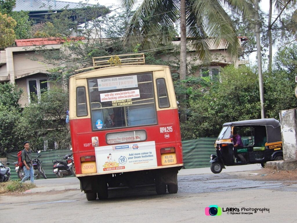 KSRTC RPA 215 Vaikom to Palakkad Bus Timings