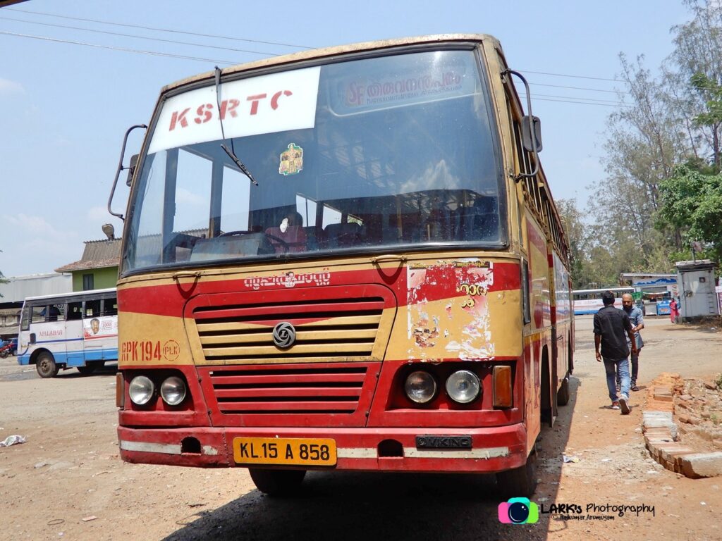 KSRTC RPK 194 Palakkad - Thiruvananthapuram