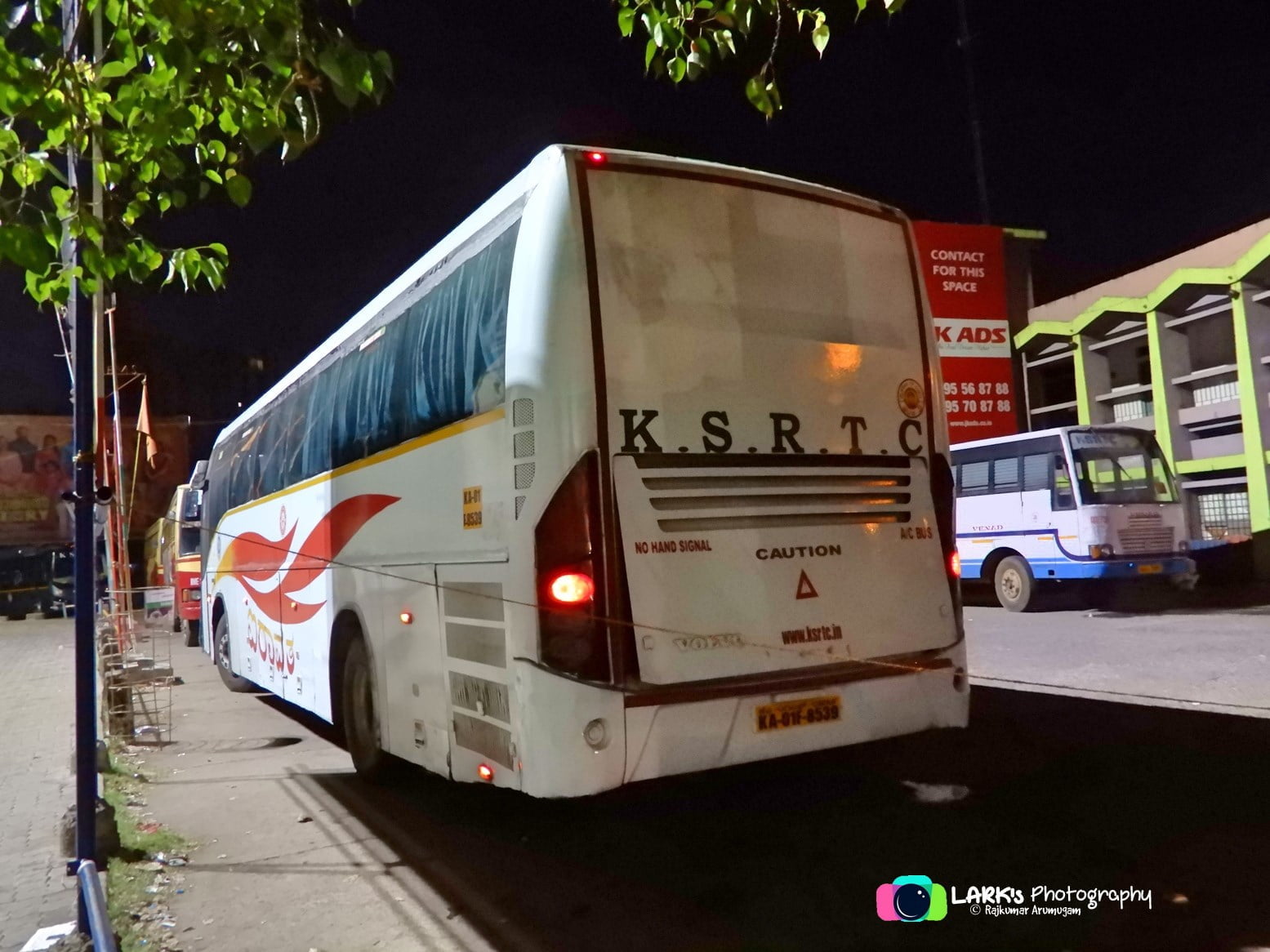 KSRTC KA-01-F-8539 Ernakulam to Mysore Bus Timings 