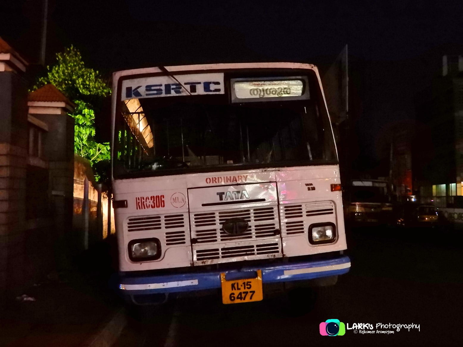 KSRTC RRC 306 Mala to Thrissur Bus Timings