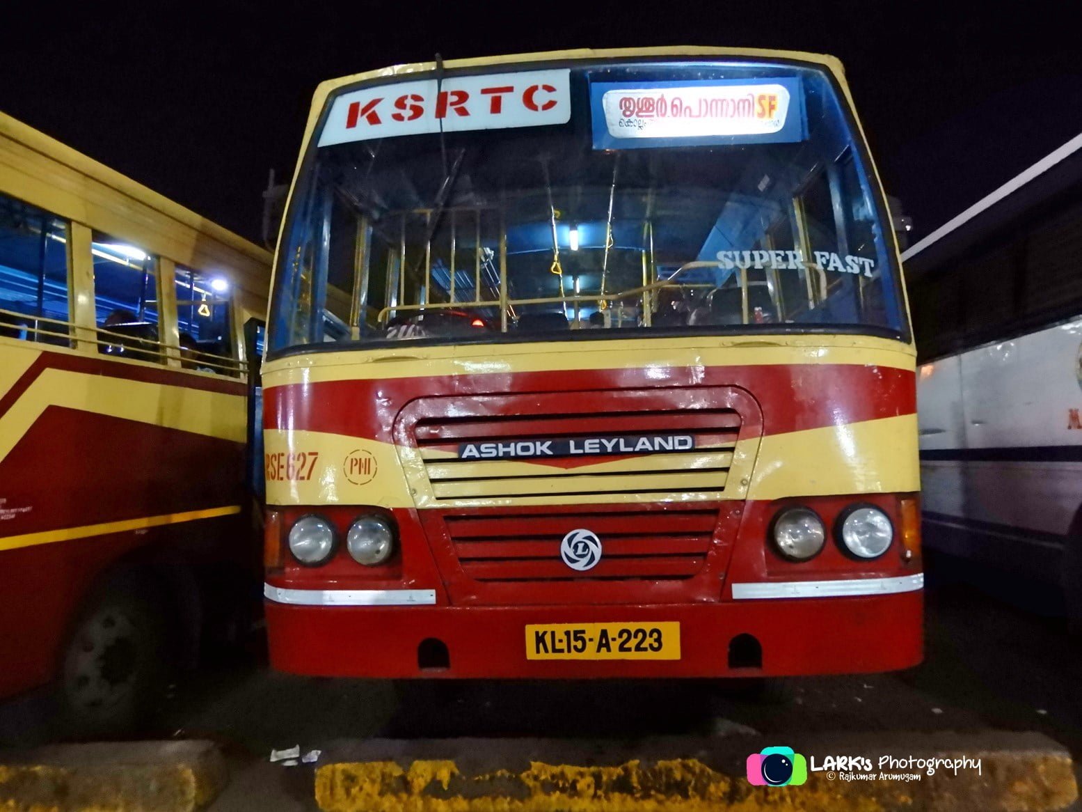 KSRTC RSE 627 Thiruvananthapuram to Ponnani Bus Timings