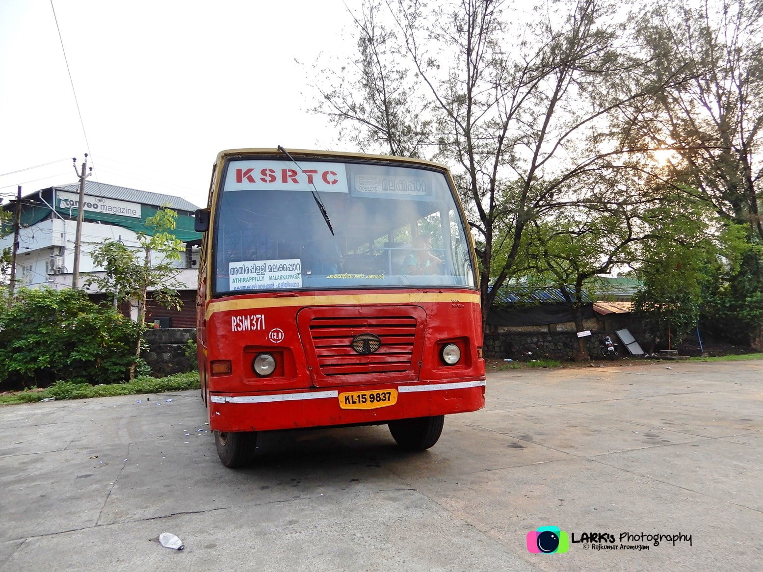 KSRTC RSM 371 Chalakudy to Malakkappara Bus Timings