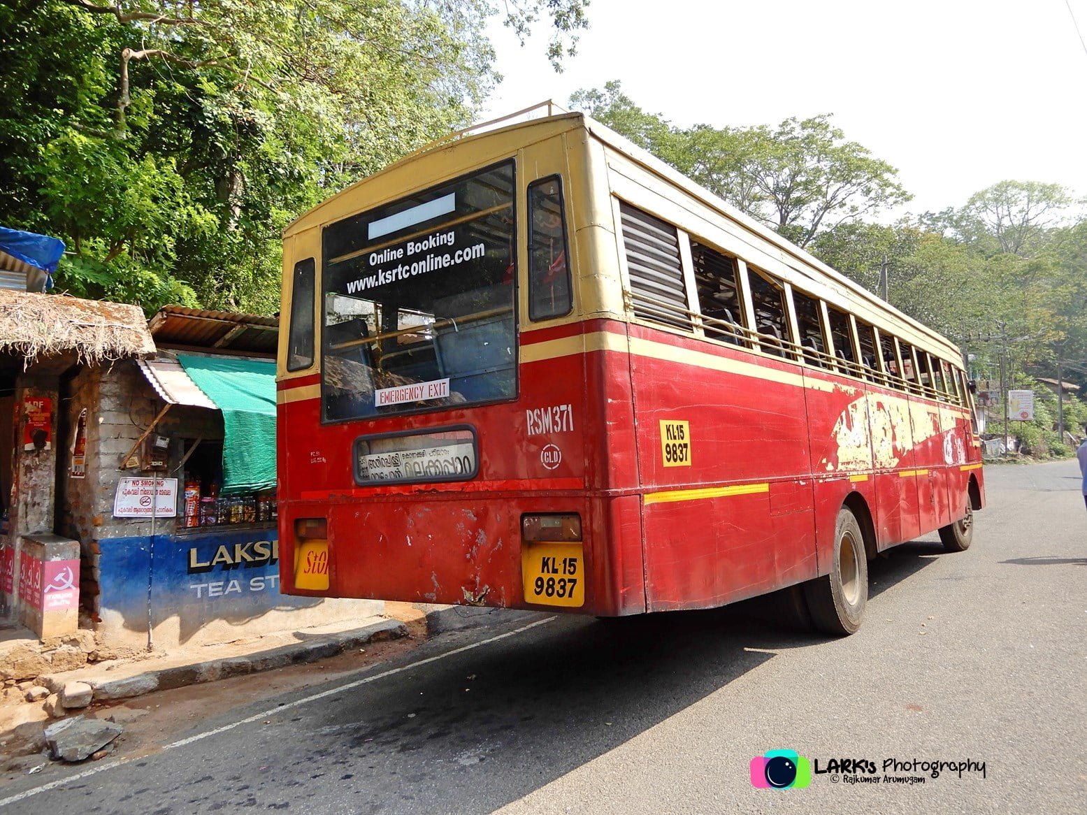 KSRTC RSM 371 Chalakudy to Malakkappara Bus Timings