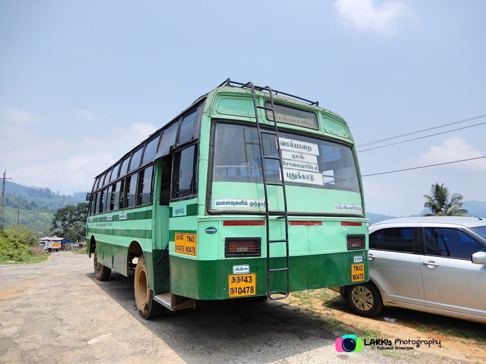 TNSTC TN 43 0478 Valparai to Sholayar Dam Bus Timings 