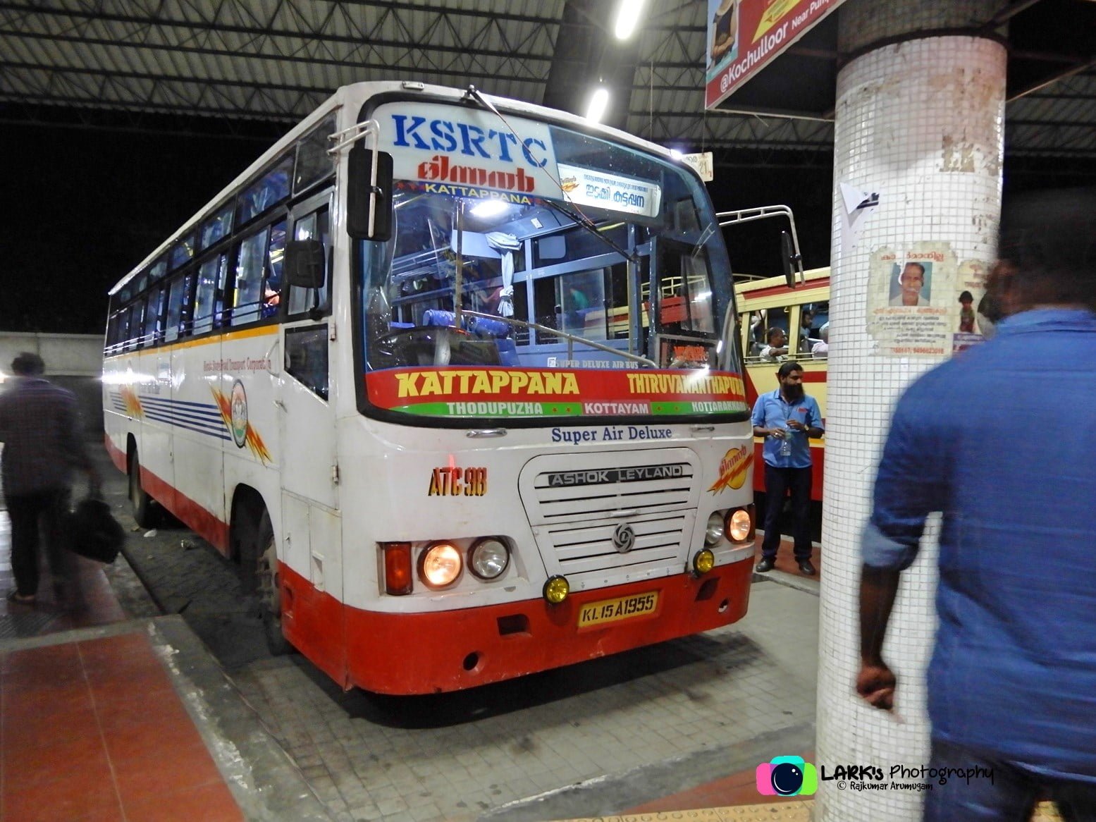 KSRTC ATC 98 Thiruvananthapuram to Kattappana Bus Timings 
