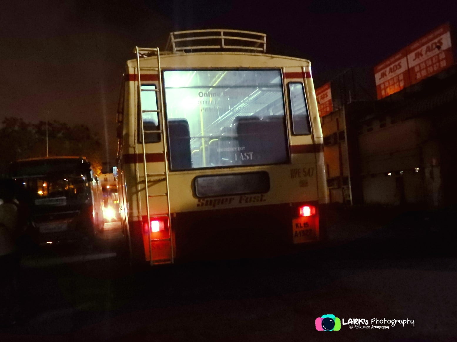 KSRTC RPE 547 Ernakulam to Madurai Bus Timings 