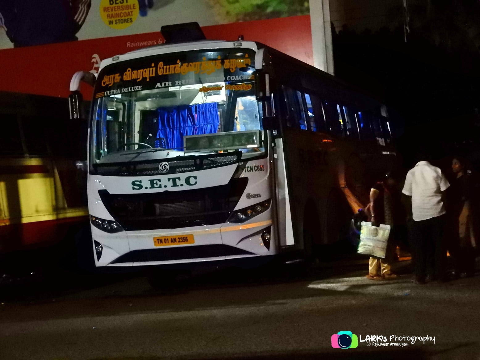 Tuticorin to Ernakulam Bus Timings - SETC TCN C685 TN 01 AN 2356 