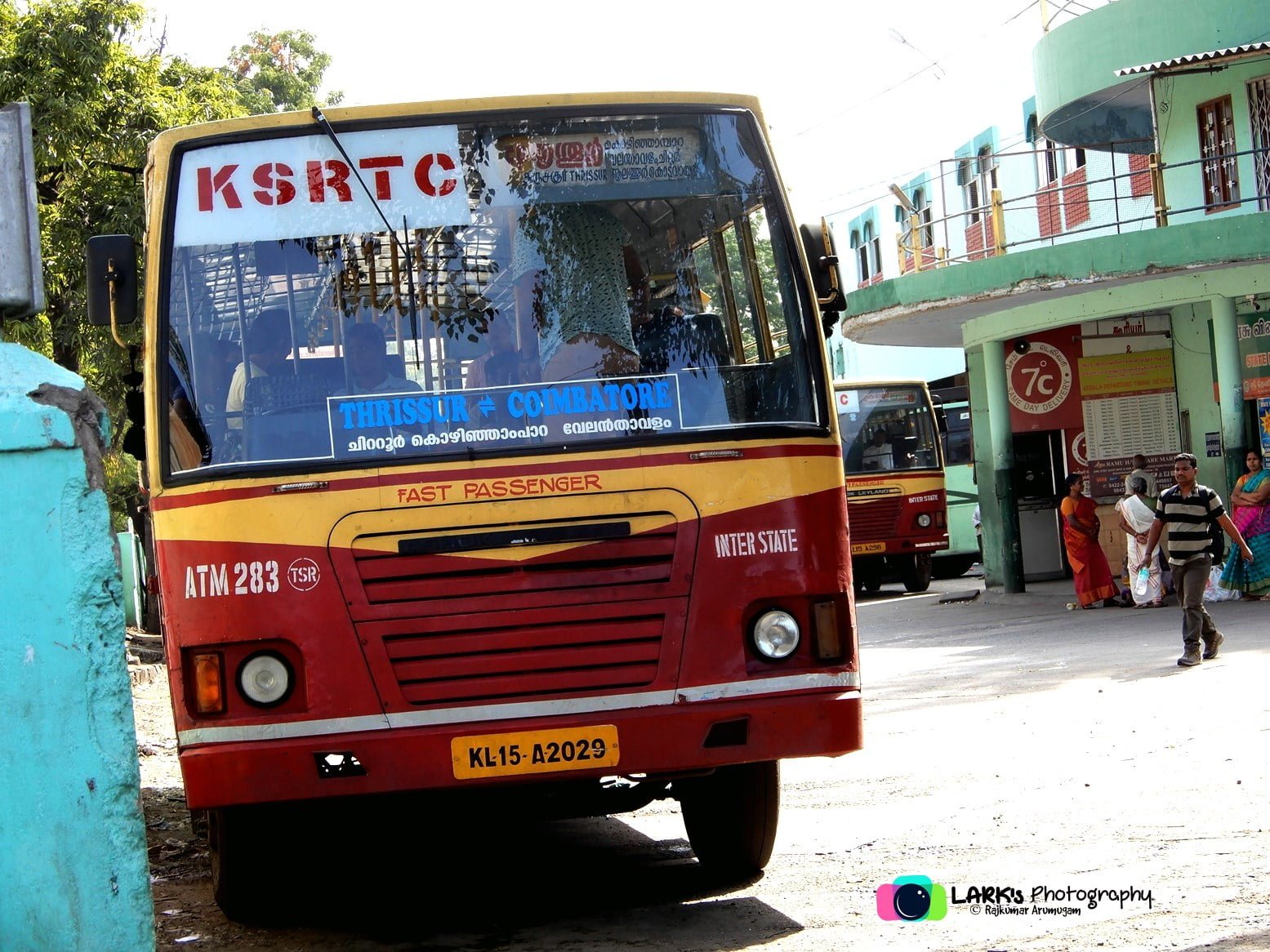 KSRTC ATM 283 Coimbatore to Thrissur Bus Timings 