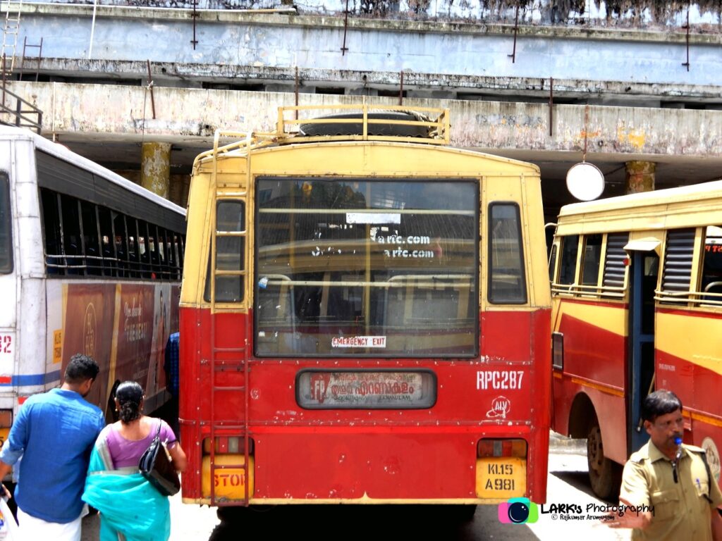 KSRTC RPC 287 Aluva - Pollachi to Ernakulam Bus Timings