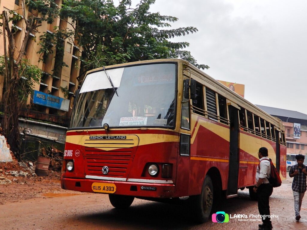 KSRTC RSC 806 Aluva to Kanthalloor Bus Timings , Munnar to Kanthalloor Bus Timings
