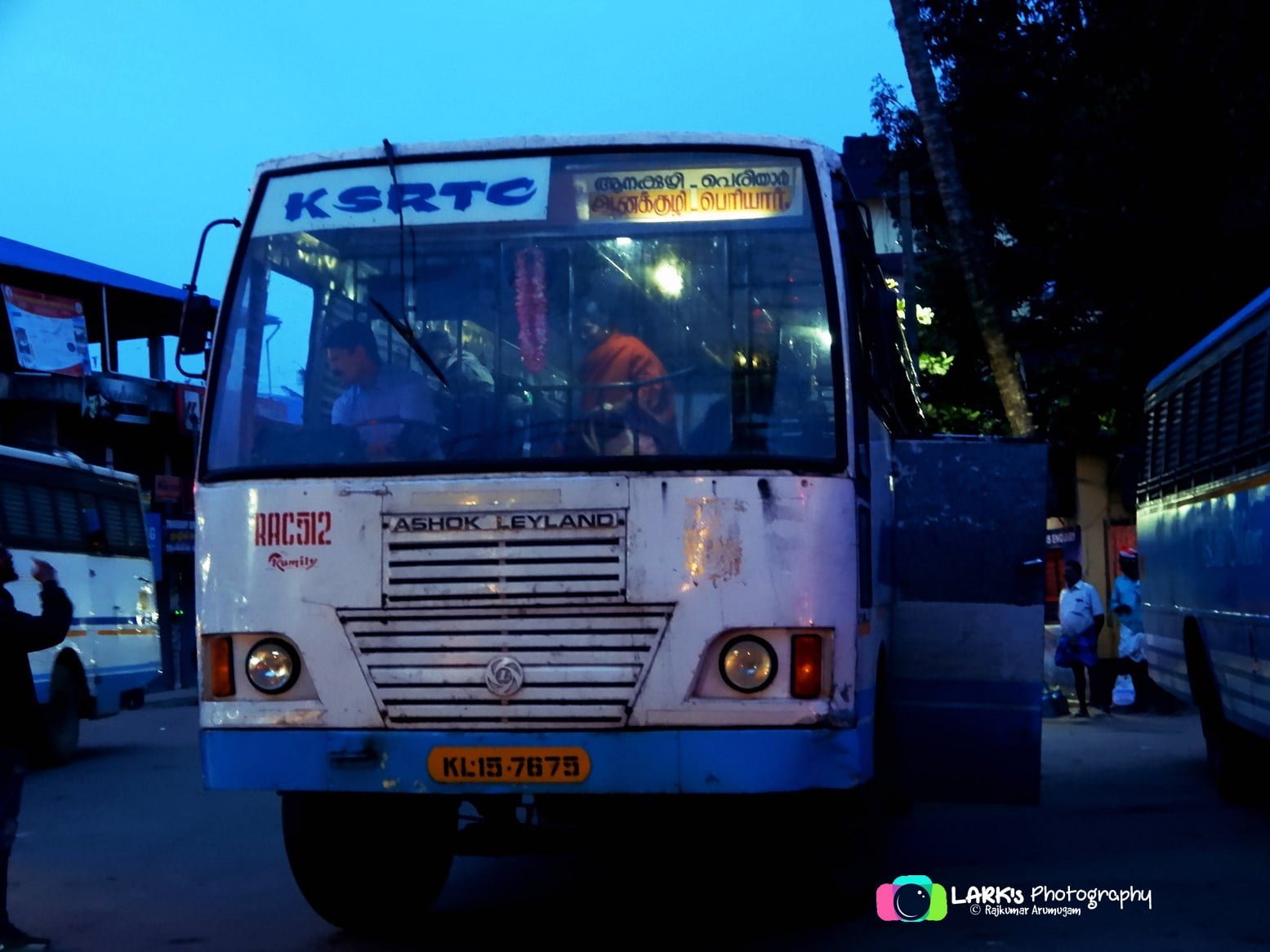 Kumily to Anakuzhi Bus Timings and Vandiperiyar to Anakuzhy Bus Timings - KSRTC RAC 512